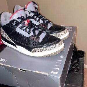 Jordan black cement 3s size 10.5
